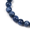 Natural Kyanite Beads Stretch Bracelets for Men Women BJEW-R023-01-2