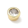 Flat Round Brass Micro Pave Cubic Zirconia Cabochons KK-P345-13G-A02-2