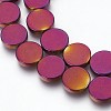 Electroplated Non-magnetic Synthetic Hematite Beads G-P392-S-3