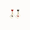 Alloy Enamel Clip-on Earrings FS-WG33BF3-02-2