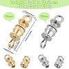 50Pcs 2 Colors Brass Screw Clasps KK-BBC0018-52-2