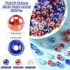 900Pcs 3 Colors Transparent Acrylic Beads MACR-FS0002-23-4