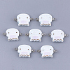 Handmade Porcelain Links connectors PORC-T002-02-1