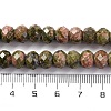 Natural Unakite Beads Strands G-K380-A05-01-5