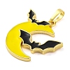 Halloween Theme Brass Enamel Pendants KK-S401-05G-C-2