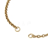 304 Stainless Steel Cable Chain Rolo Chain Bracelet Making AJEW-JB01459-01-2