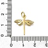 Brass Micro Pave Clear Cubic Zirconia Pendants LS-ZIRC-I070-041G-3