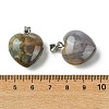 Natural Indian Agate Pendants G-F820-10A-20-3