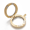 Alloy Magnetic Locket Pendants X-PALLOY-T052-23G-3