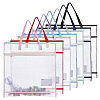 7Pcs 7 Styles PVC Double Layer Storage Tote Bags ABAG-DL0001-02-1