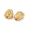 304 Stainless Steel Crystal Rhinestone Beads LS-STAS-U050-01F-G-2