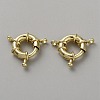 Brass Spring Ring Clasps KK-WH20010-003C-G-1