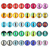 CHGCRAFT 40Pcs 20 Colors Luminous Self Adhesive Glass Eyes Cabochons DIY-CA0006-28-1