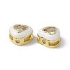 Rack Plating Brass Cubic Zirconia Beads KK-C007-16G-01-4