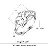 Flower 925 Sterling Silver Finger Rings FS-WG1E6A3-02-5