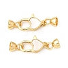 Brass Lobster Claw Clasps KK-U059-52G-02-1