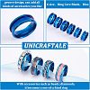 Unicraftale 18pcs 6 Size 201 Stainless Steel Grooved Finger Ring Settings DIY-UN0003-59-5