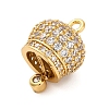 Brass Micro Pave Cubic Zirconia Pendants KK-P288-04G-2