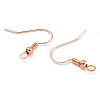 Brass Earring Hooks KK-Q362-RG-NF-2