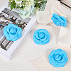 4Pcs Cloth Art Camelia Brooch Pins JEWB-CN0001-03A-3
