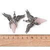 Natural Rose Quartz Pendants GG-C001-02J-3