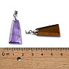 Faceted Natural & Synthetic Mixed Gemstone Pendants G-P519-05P-3
