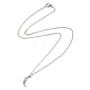 Non-Tarnish 304 Stainless Steel Pendant Necklace for Women NJEW-JN04387-03-4