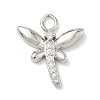 Brass Micro Pave Clear Cubic Zirconia Pendants LS-KK-H528-05B-P-1