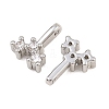 Brass Micro Pave Cubic Zirconia Charms KK-H538-19C-P-2