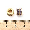 Brass Micro Pave Cubic Zirconia Beads KK-D093-04G-02-3