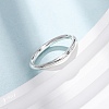 990 Sterling Silver Finger Rings RJEW-Z128-01S-01-2