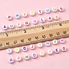 111G Craft Acrylic Horizontal Hole Letter Beads SACR-FS0001-35-5