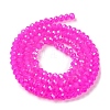 Baking Electroplate Glass Beads Strands LS-DGLA-A039-J2MM-B24-2