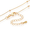 Brass Ball Cardano Chain Necklaces NJEW-N054-14G-2