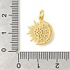 Rack Plating Brass Micro Pave Cubic Zirconia Pendants KK-S396-68G-3