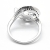 925 Sterling Silver Finger Ring Components STER-E060-69P-3