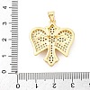 Brass Micro Pave Cubic Zirconia Pendants KK-S510-02G-3