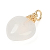 Natural White Agate Pendants KK-Z094-04G-01-2