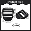 30Pcs Plastic Ladder Lock Slider Buckles KY-CY0001-23B-2