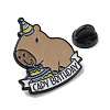 Capybara Theme Alloy Enamel Brooch JEWB-C023-10D-EB-3