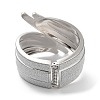 Sparkle Wings Wrap Alloy Cuff Bangles BJEW-C058-05P-02-3