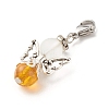 Natural Citrine Pendant Decorations HJEW-JM00599-05-3