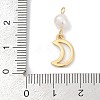 Natural Cultured Freshwater Pearl & Brass Pendants KK-U062-16G-3