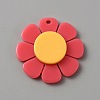 Opaque Resin Pendants LS-RESI-WH0029-46B-06-1