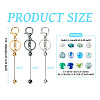  DIY Beadable Keychain Making Kit DIY-TA0006-01-3