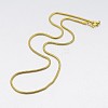 Ion Plating(IP) Herringbone Chain Necklace for Men NJEW-A288B-1.9-G-2