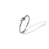 Minimalist Stainless Steel Knot Open Cuff Rings EO4616-6-1