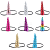 8Pcs 8 Colors Cloth Unicorn Horn Ear Elastic Headband OHAR-GF0001-50-1
