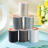 6Rolls 6 Colors Polyester Metallic Thread OCOR-TA0002-82C-5