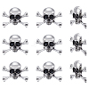10Pcs Halloween Alloy Lapel Pin Backs for Backpack Clothes JEWB-UN0002-69B-1